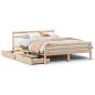 Preview: Massivholzbett ohne Matratze 160x200 cm Kiefernholz