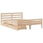 Preview: Massivholzbett ohne Matratze 160x200 cm Kiefernholz