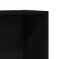 Preview: Bücherregal Schwarz Eichen-Optik 36x30x143 cm Holzwerkstoff