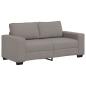 Preview: 2-Sitzer-Sofa Taupe 140 cm Stoff