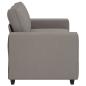 Preview: 2-Sitzer-Sofa Taupe 140 cm Stoff