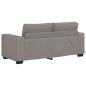 Preview: 2-Sitzer-Sofa Taupe 140 cm Stoff