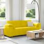 Preview: ARDEBO.de - 3-Sitzer-Sofa Gelb 178 cm Samt