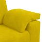 Preview: 3-Sitzer-Sofa Gelb 178 cm Samt
