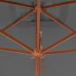 Preview: Sonnenschirm mit Holz-Mast 200x300 cm Anthrazit