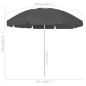 Preview: Strandschirm Anthrazit 240 cm