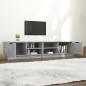 Preview: TV-Schränke 2 Stk. Betongrau 80x35x36,5 cm Holzwerkstoff