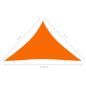 Preview: Sonnensegel Oxford-Gewebe Dreieckig 3x3x4,24 m Orange