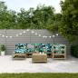 Preview: 7-tlg. Garten-Lounge-Set mit Kissen Imprägniertes Kiefernholz