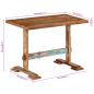 Preview: Esstisch 110x55x78 cm Altholz Massiv