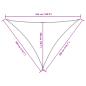 Preview: Sonnensegel Oxford-Gewebe Dreieckig 3x3x4,24 m Braun