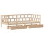 Preview: Tagesbett mit Schubladen 90x190 cm Massivholz Kiefer