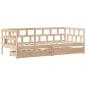 Preview: Tagesbett mit Schubladen 80x200 cm Massivholz Kiefer