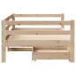 Preview: Tagesbett mit Schubladen 80x200 cm Massivholz Kiefer