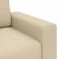 Preview: 2-Sitzer-Sofa Creme 120 cm Stoff