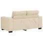 Preview: 2-Sitzer-Sofa Creme 160x77x82 cm Stoff