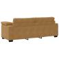 Preview: 3-Sitzer-Sofa Braun 178 cm Samt