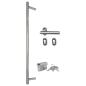Preview: Haustür Anthrazit 100x200 cm Aluminium und PVC