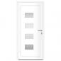 Preview: Haustür Anthrazit 100x210 cm Aluminium und PVC