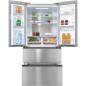 Preview: Exquisit FD490-160-WS-200E Stand Kühl-Gefrierkombination, 84 cm breit, 506 L, NoFrost, Wasserspender, Urlaubsfunktion, inoxlook