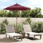 Preview: ARDEBO.de - Sonnenschirm mit Holzmast Bordeauxrot 196x231 cm