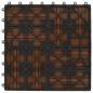 Preview: 22 Stk. Terrassenfliesen 30 x 30 cm 2 qm WPC Braun