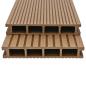 Preview: WPC Hohlkammer Terrassendielen mit Zubehör 20 m² 2,2 m Teak