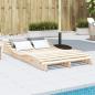 Preview: ARDEBO.de - Sonnenliege 205x110x31,5 cm Massivholz Kiefer