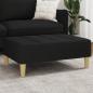 Preview: ARDEBO.de - Fußhocker Schwarz 77x55x31 cm Stoff