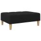 Preview: Fußhocker Schwarz 77x55x31 cm Stoff