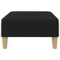 Preview: Fußhocker Schwarz 77x55x31 cm Stoff