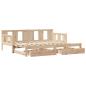 Preview: Tagesbett Ausziehbar mit Schubladen ohne Matratze 90x190 cm