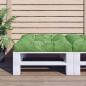 Preview: ARDEBO.de - Palettenkissen Blattmuster 70x70x12 cm Stoff