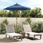 Preview: ARDEBO.de - Sonnenschirm mit Holzmast Azurblau 196x231 cm