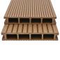 Preview: WPC Hohlkammer Terrassendielen mit Zubehör 26 m² 2,2 m Teak