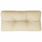 Preview: ARDEBO.de - Palettenkissen Beige 70x40x12 cm Stoff