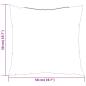 Preview: Sofakissen 4 Stk. Schwarz 50x50 cm Stoff