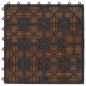 Preview: 22 Stk. Terrassenfliesen 30 x 30 cm 2 qm WPC Teakholzfarbe