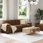 Preview: Set aus 2 Braun Stoff, Holz Groß Sleek Sofa Rechteckig