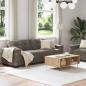Preview: Set aus 2 Dunkelgrau Polyesterstoff Groß Langlebig Sofa Set