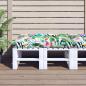 Preview: ARDEBO.de - Palettenkissen Mehrfarbig 120x80x12 cm Stoff