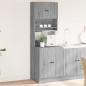 Preview: ARDEBO.de - Küchenschrank Grau Sonoma 60x50x180 cm Holzwerkstoff