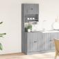 Preview: Küchenschrank Grau Sonoma 60x50x180 cm Holzwerkstoff