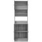 Preview: Küchenschrank Grau Sonoma 60x50x180 cm Holzwerkstoff