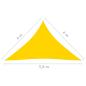 Preview: Sonnensegel Oxford-Gewebe Dreieckig 4x4x5,8 m Gelb