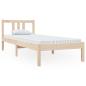 Preview: Massivholzbett ohne Matratze 75x190 cm