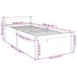 Preview: Seniorenbett 90x200 cm Massivholz Kiefer