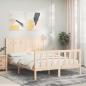 Preview: Massivholzbett ohne Matratze 120x200 cm Kiefernholz