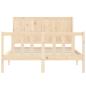 Preview: Massivholzbett ohne Matratze 120x200 cm Kiefernholz