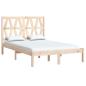 Preview: Massivholzbett Kiefer 140x190 cm